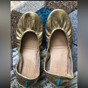 Golden glitz tieks size 8